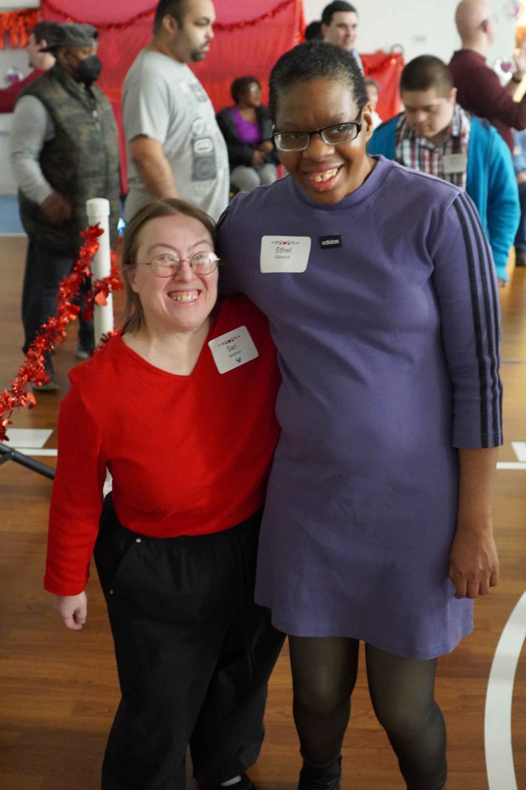 A picture of CEL members smiling during Sweetheart Dance.