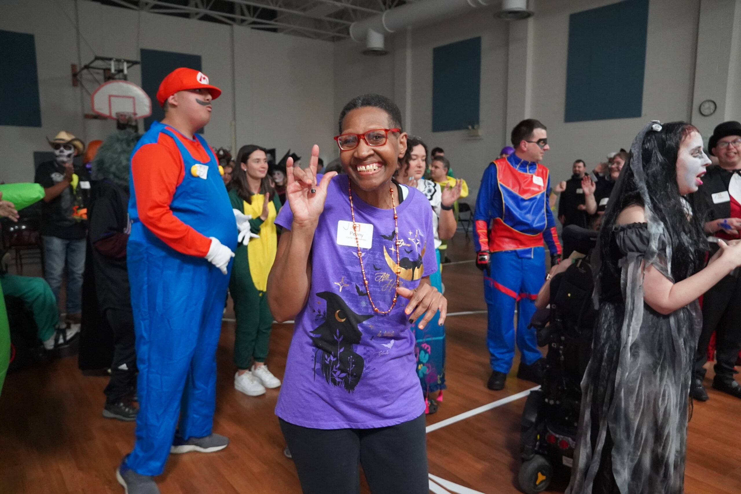 A picture of CEL member dancing during Harvest Dance.