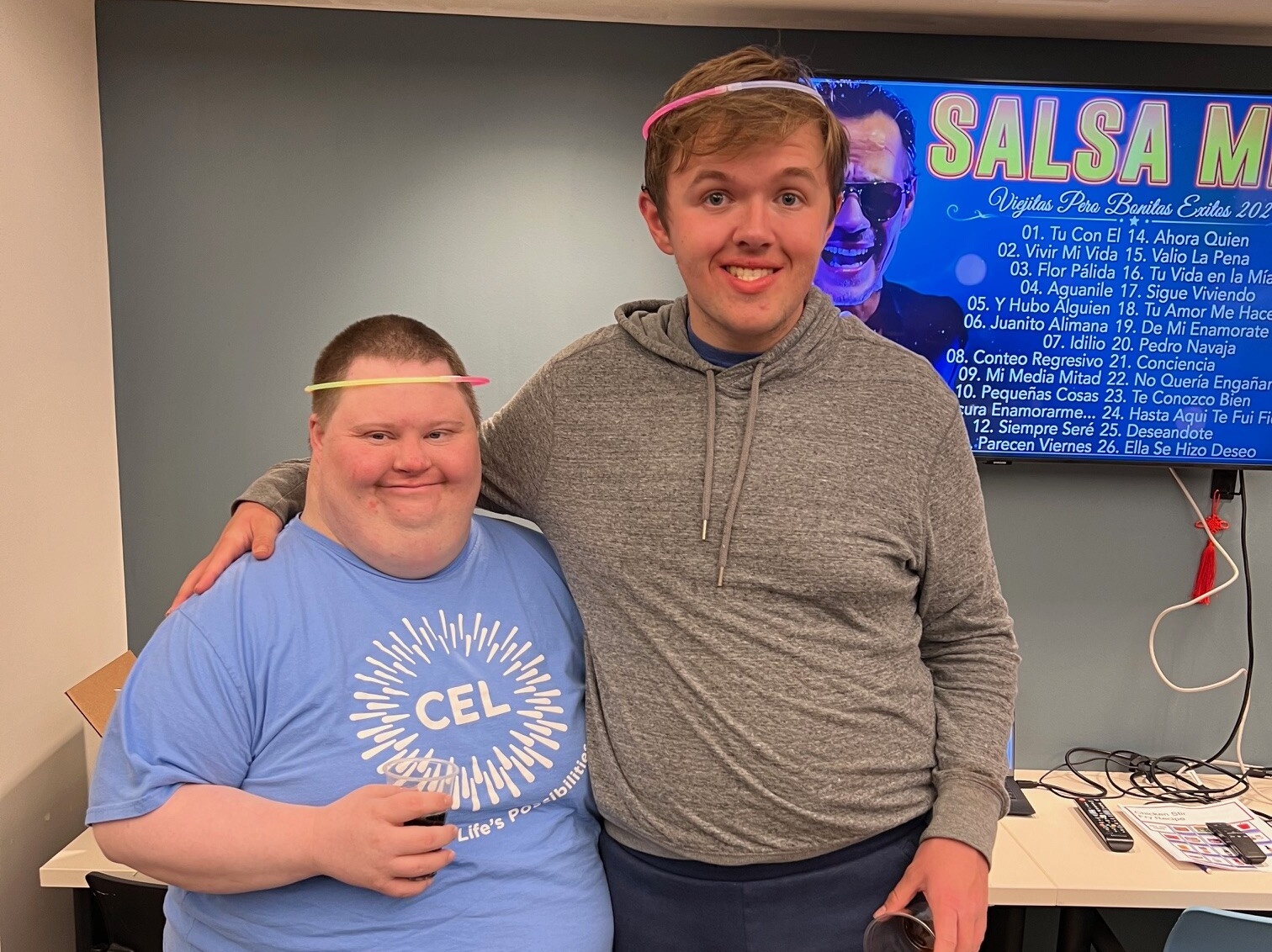 A photo of CEL Guy's Night participants smiling and enjoying themselves during the annual mixer.