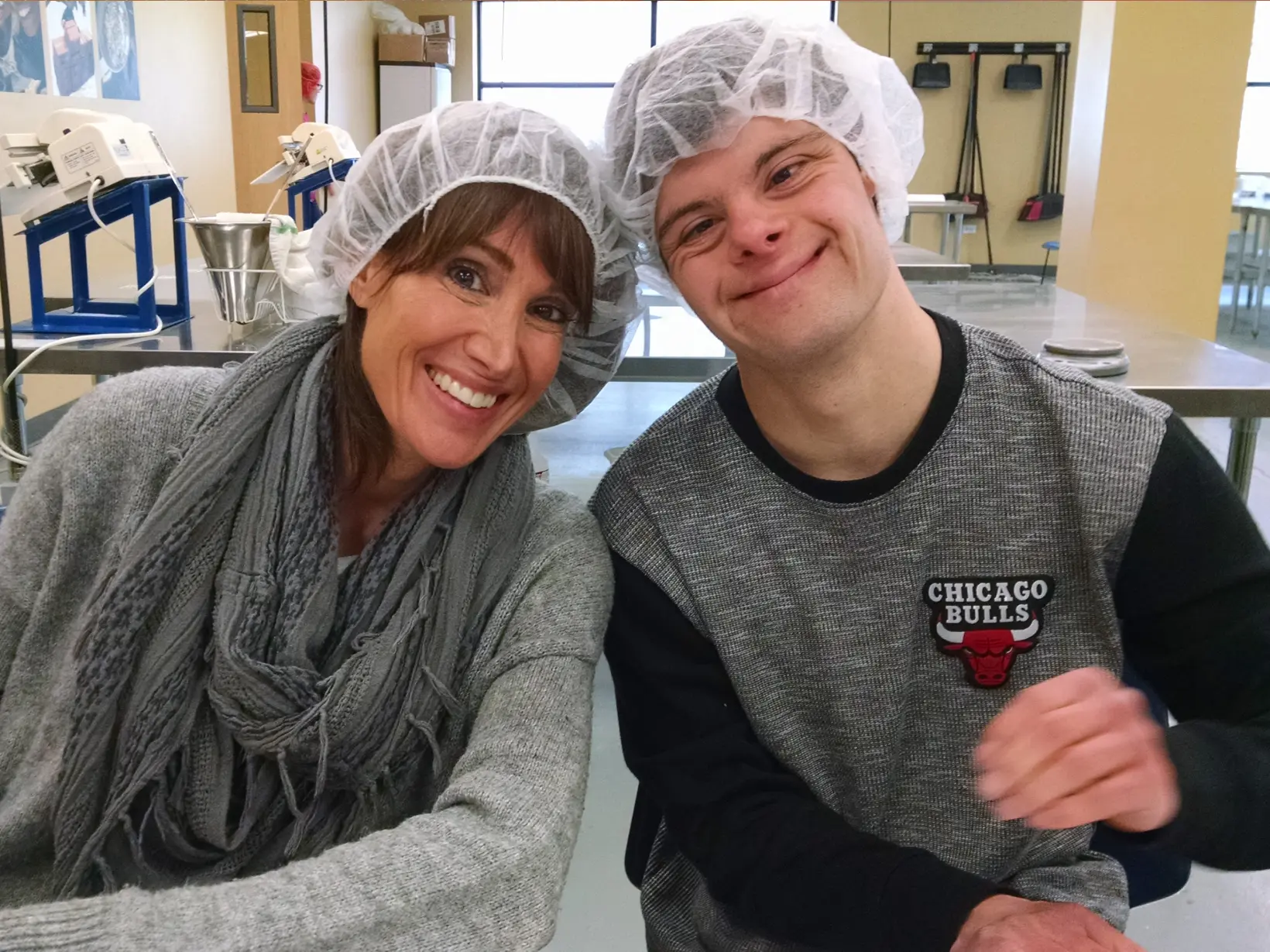 CEL member with volunteer.