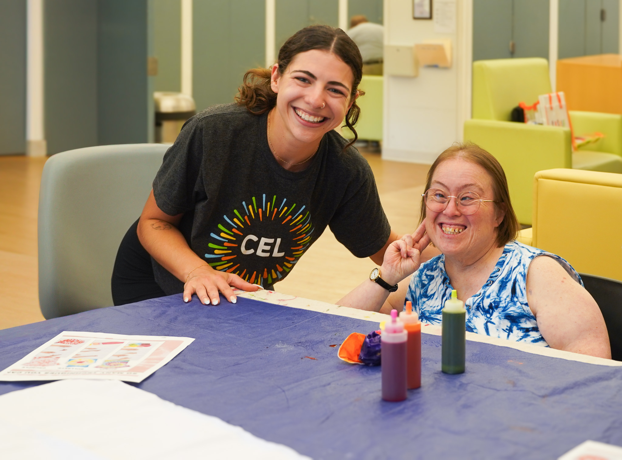 YLC and CEL member during Tuesday Art Night.