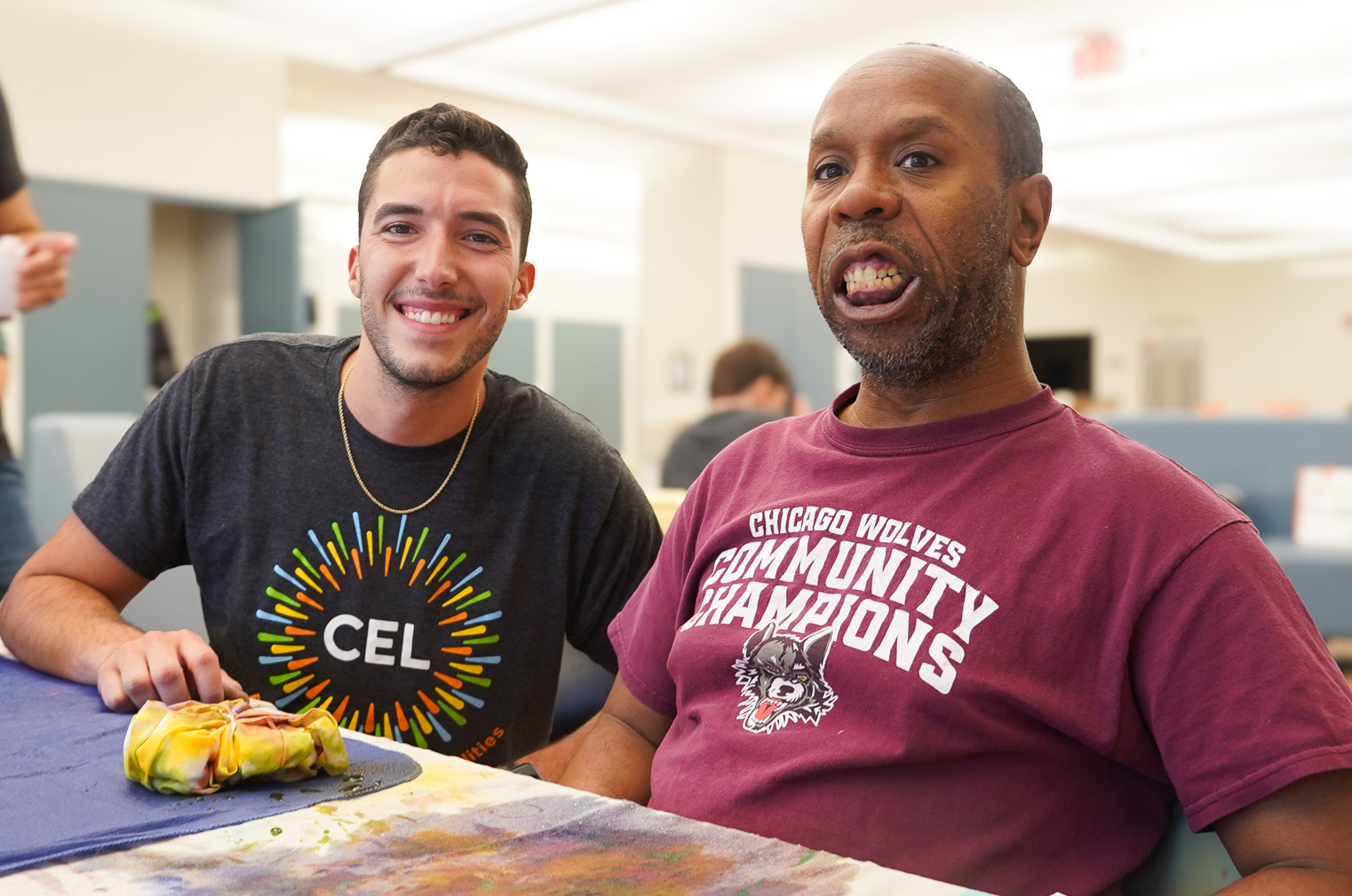 YLC and CEL member during Tuesday Art Night.