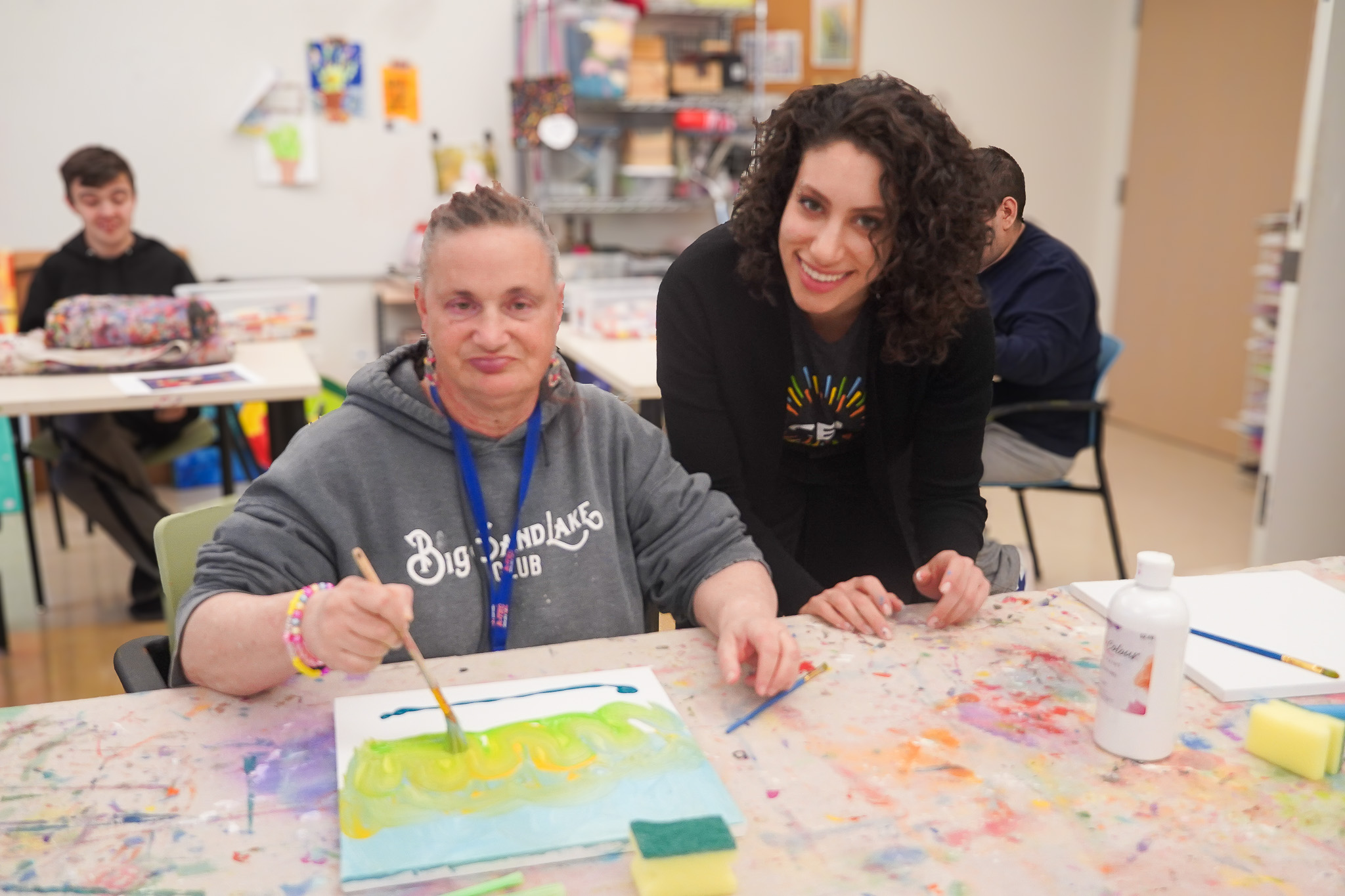 YLC and CEL member during Tuesday Art Night.