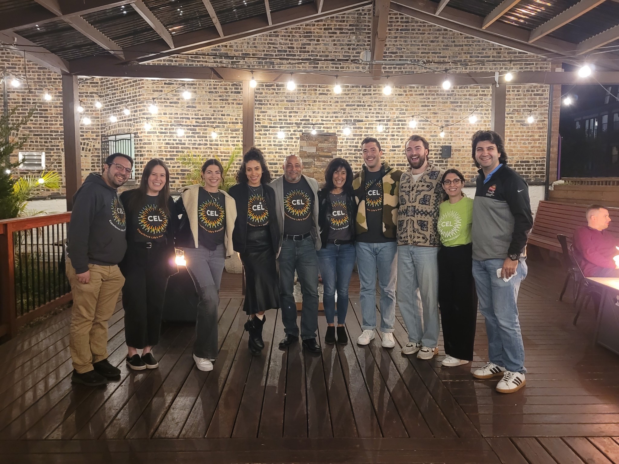 CEL staff with Young Leadership Committee members at fundraiser event.