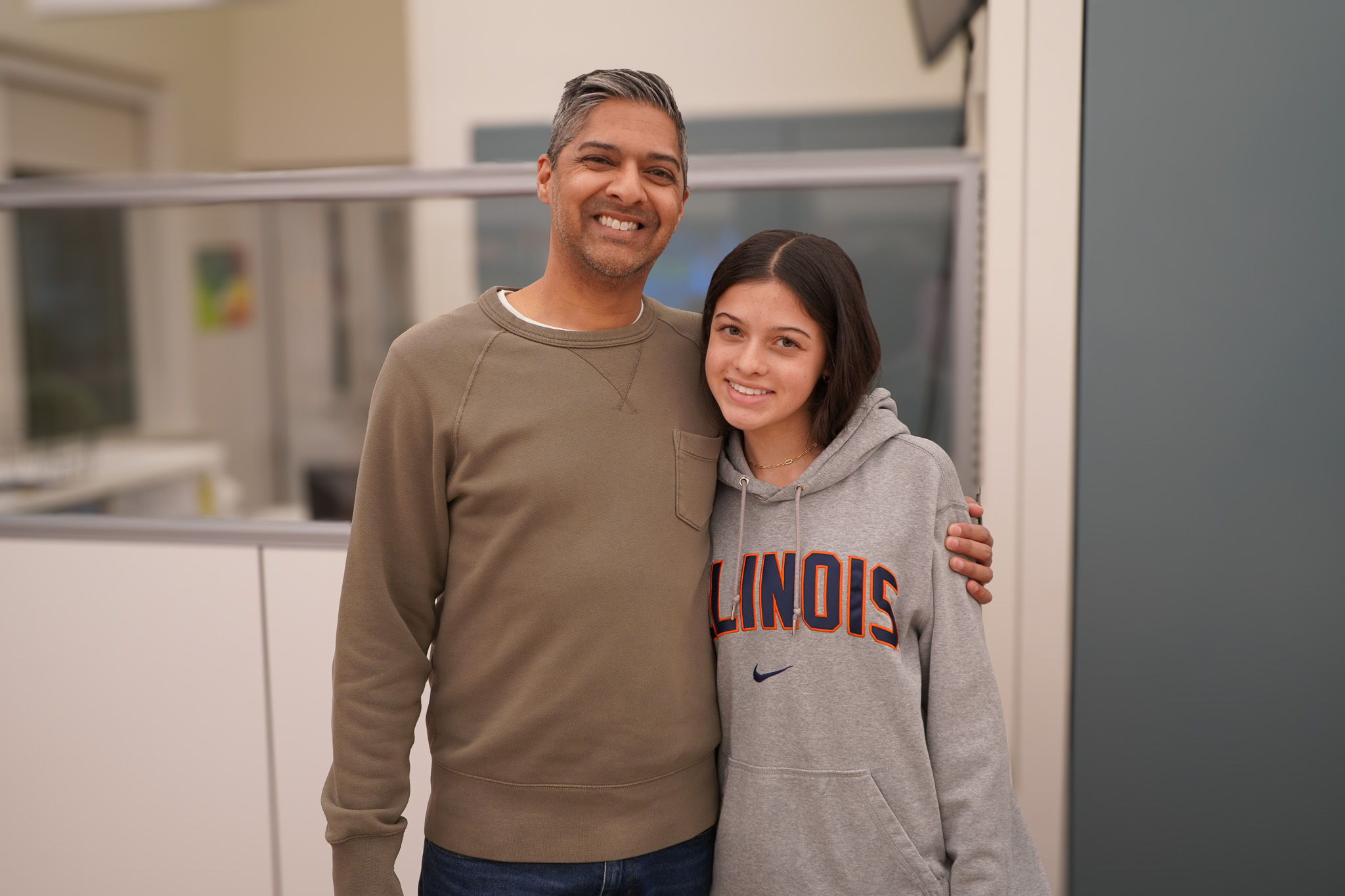 two people pose for a photo