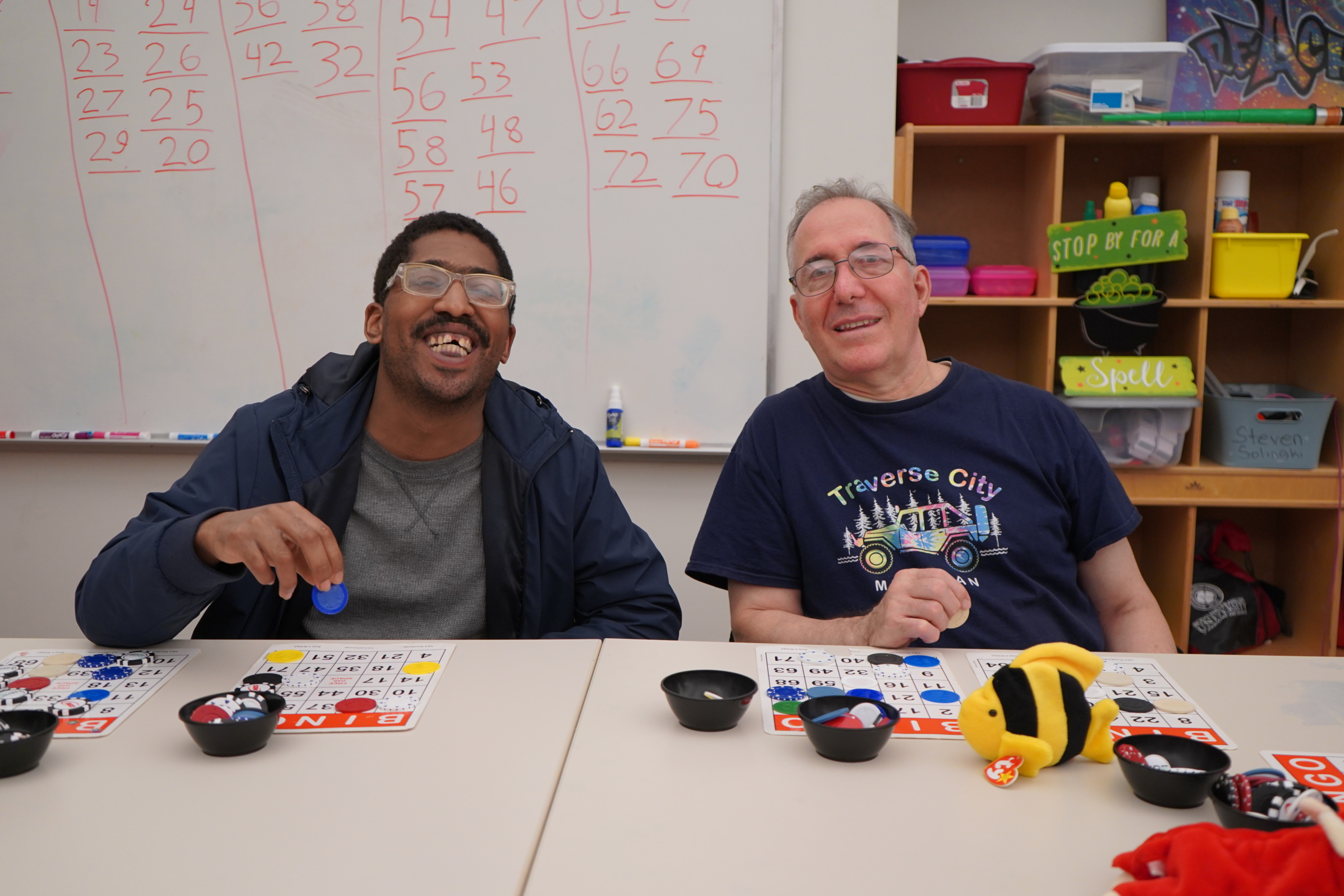 CEL members playing bingo